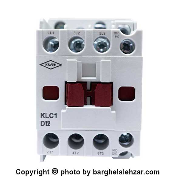 کنتاکتور 12 آمپر 220 ولت D12-11 کنتاکنت یک باز یک بسته 4 کیلووات الکترو کاوه