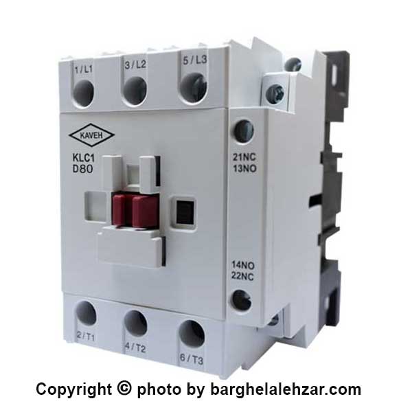 کنتاکتور 80 آمپر 220 ولت D80-11 کنتاکنت یک باز یک بسته 4 کیلووات الکترو کاوه